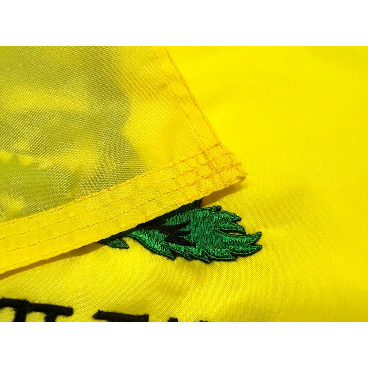 FRF FLAG Dont Tread On Me flag shows four-row stitches for added durability in wind
