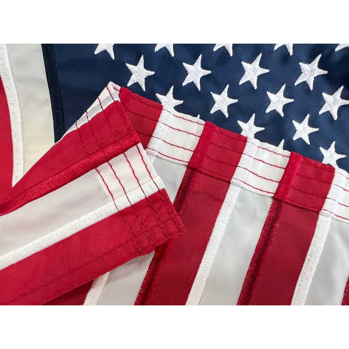 FRF FLAG canvas header and double-stitched edges for lasting durability
