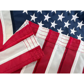 FRF FLAG canvas header and double-stitched edges for lasting durability