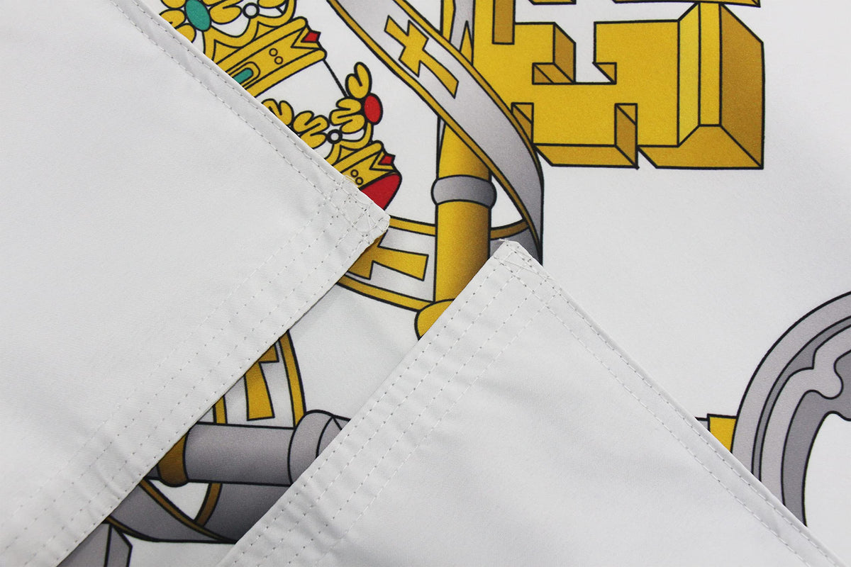 FRF FLAG Vatican flag shows reinforced stitching and canvas header for durability.