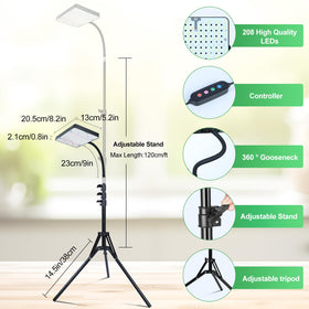 FRGROW 2026 grow light with stand timer options for auto cycles.