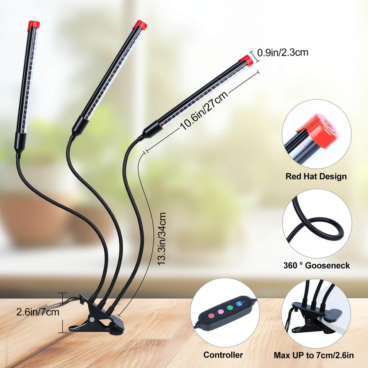 FRGROW plug-and-play design with no adapter required for easy setup.