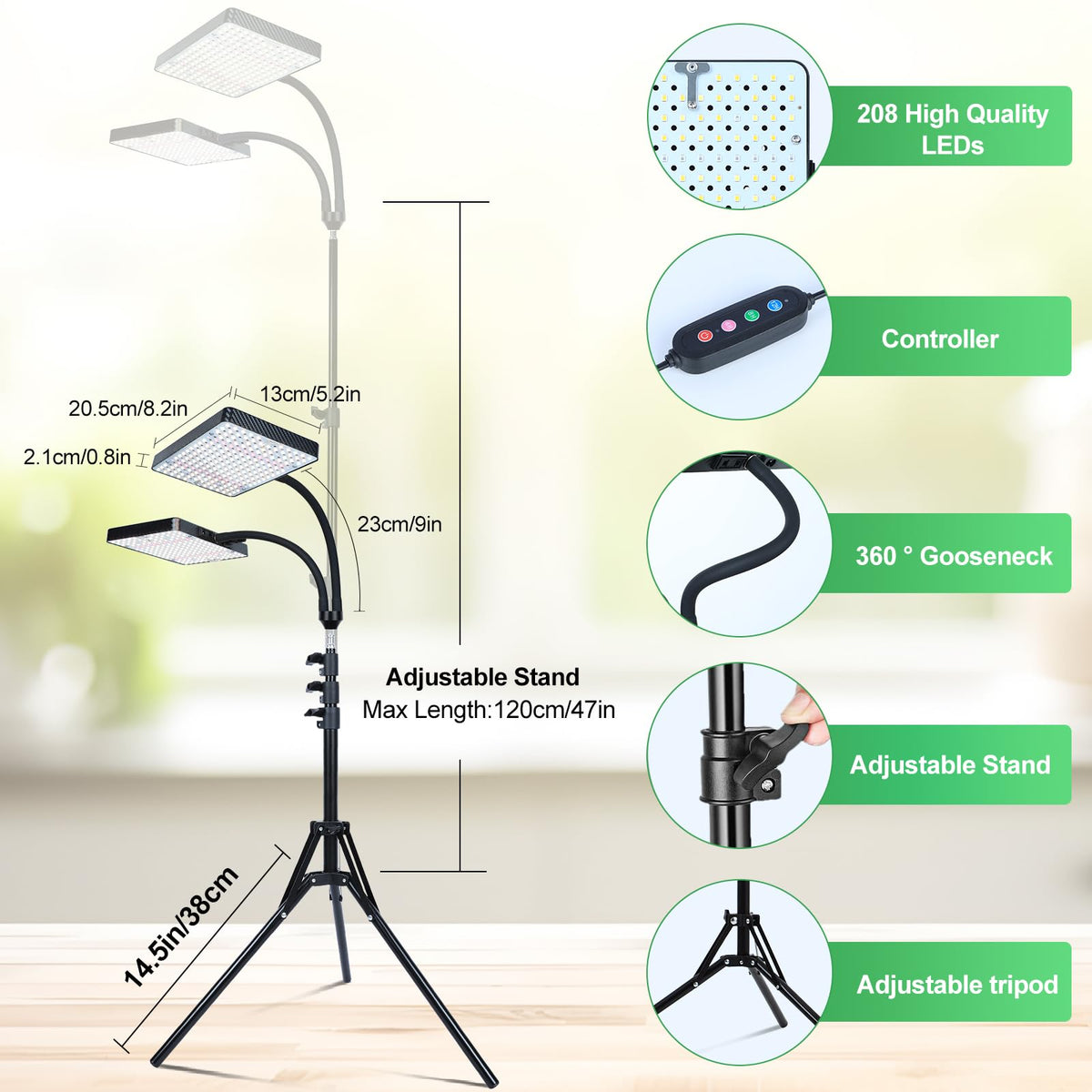 FRGROW timer presets automate daily light cycles.