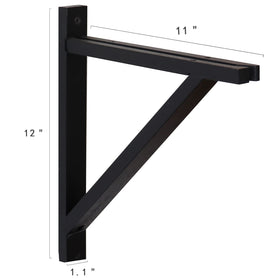 FRIADE black wood bracket adds decorative touch.