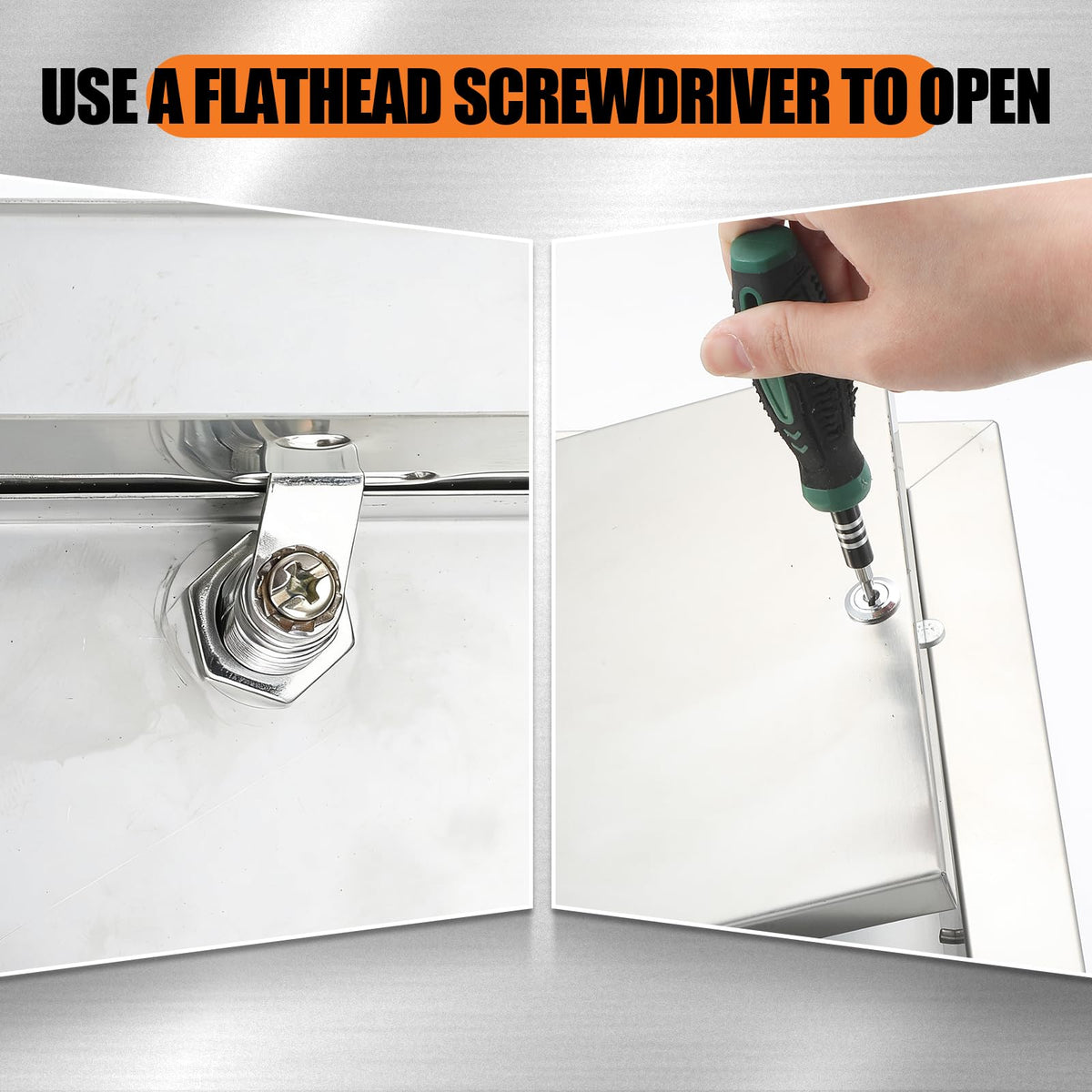 Frienda 304 stainless steel construction resists moisture for durable wall or ceiling access
