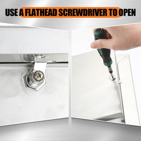 Frienda 304 stainless steel construction resists moisture for durable wall or ceiling access