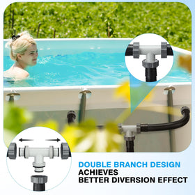 Frienda black pool hose texture highlights durable PE/EVA materials.