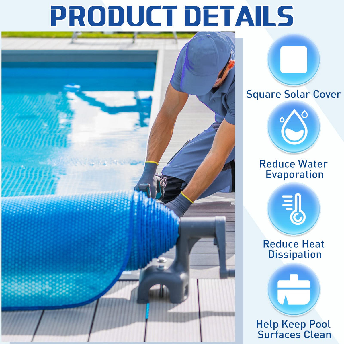 Frienda bubble insulation detail highlights effective heat retention for spa.
