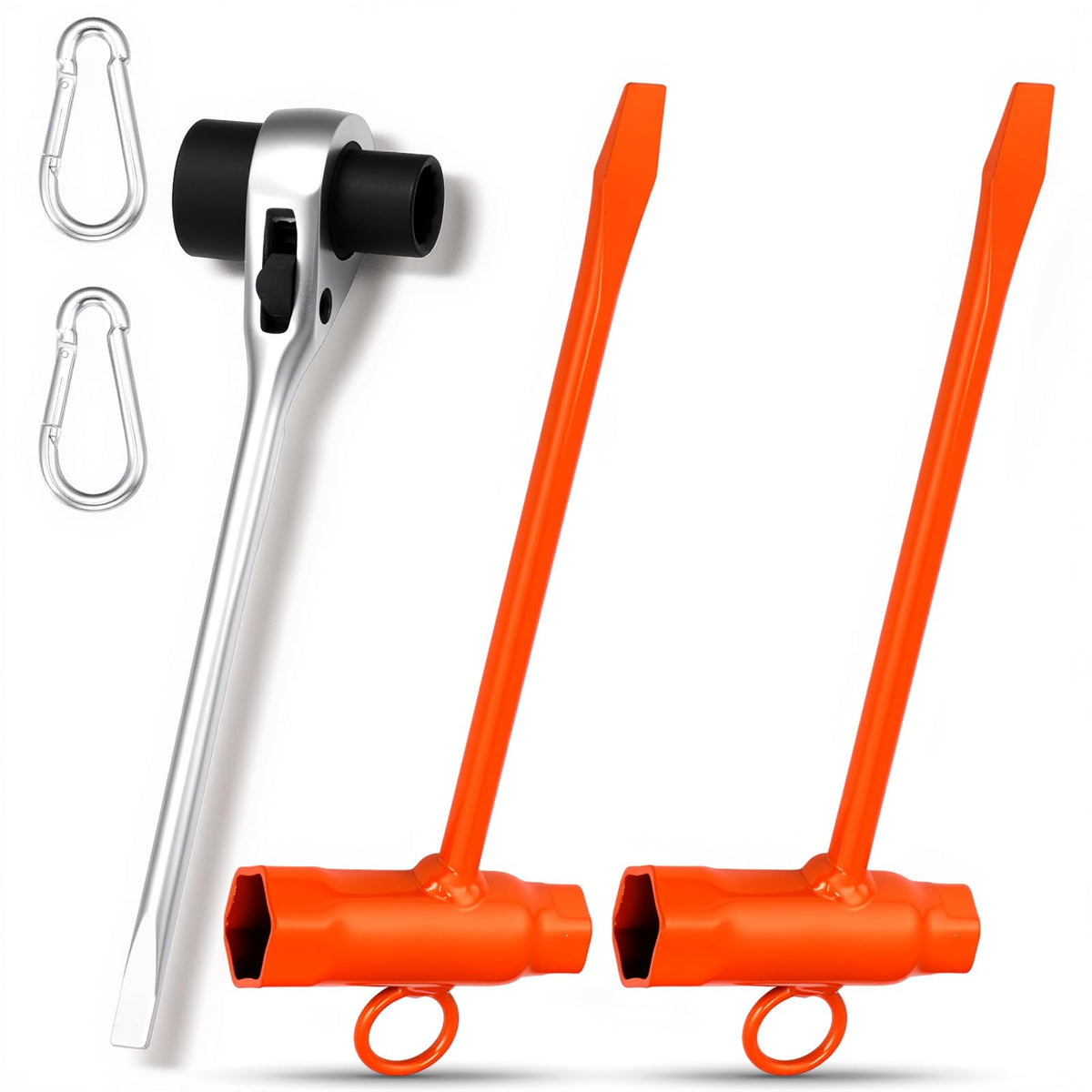 Frienda chainsaw wrench bar with dual sizes for versatile maintenance.