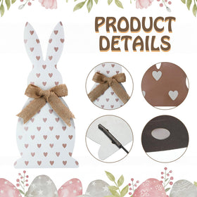 Frienda Easter bunny stake with wave design brings playful garden accents.