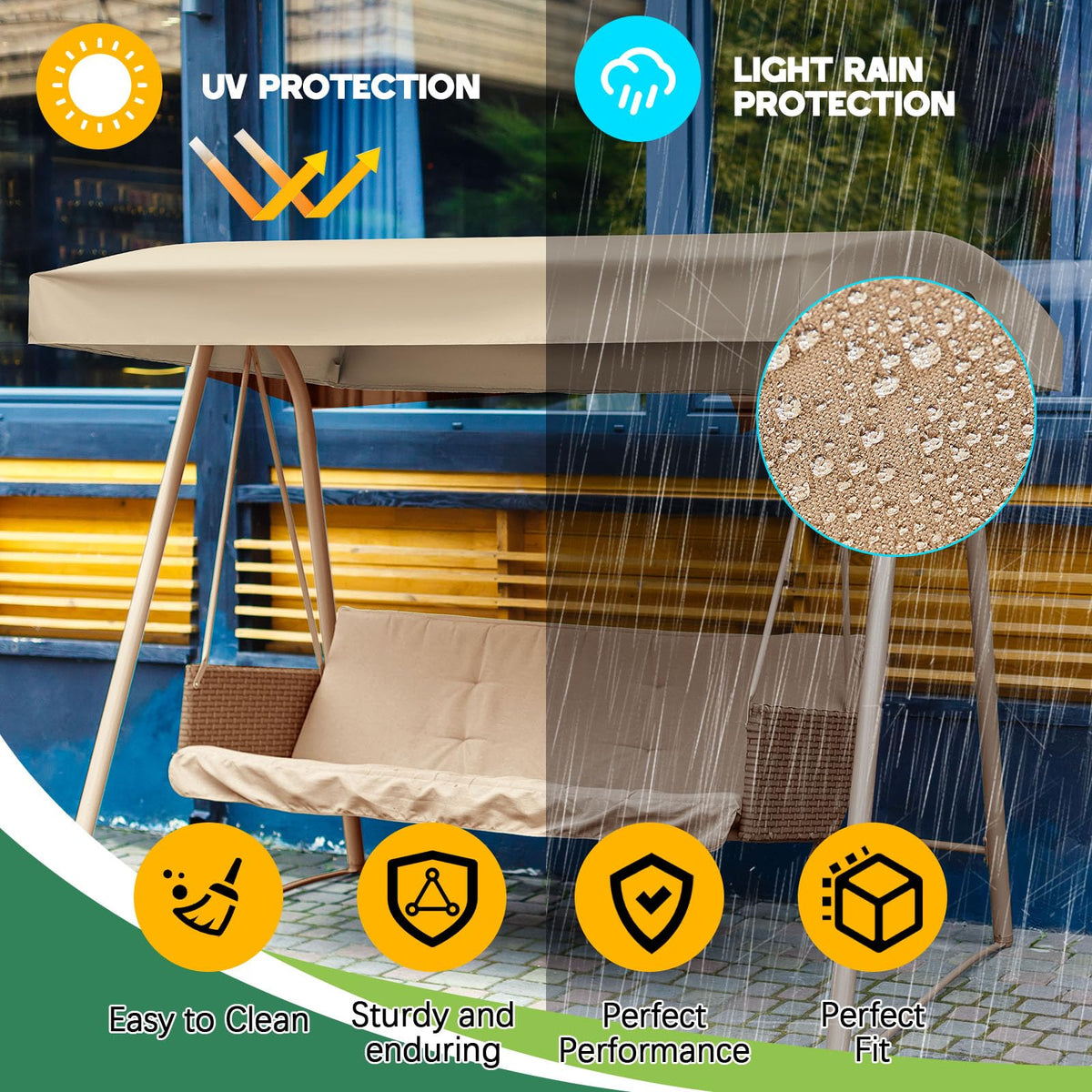 Frienda replacement canopy top includes easy-to-follow installation instructions for quick setup.