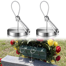 Frienda headstone anchor with 1.97-inch diameter securely holds blooms on memorials.