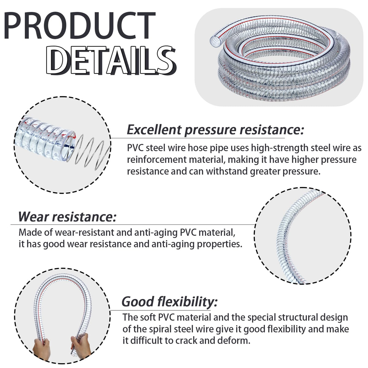 Frienda hose clamps six-pack secure connections for high-pressure setups.