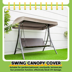 Easy installation with Frienda canopy top on a compatible swing model.