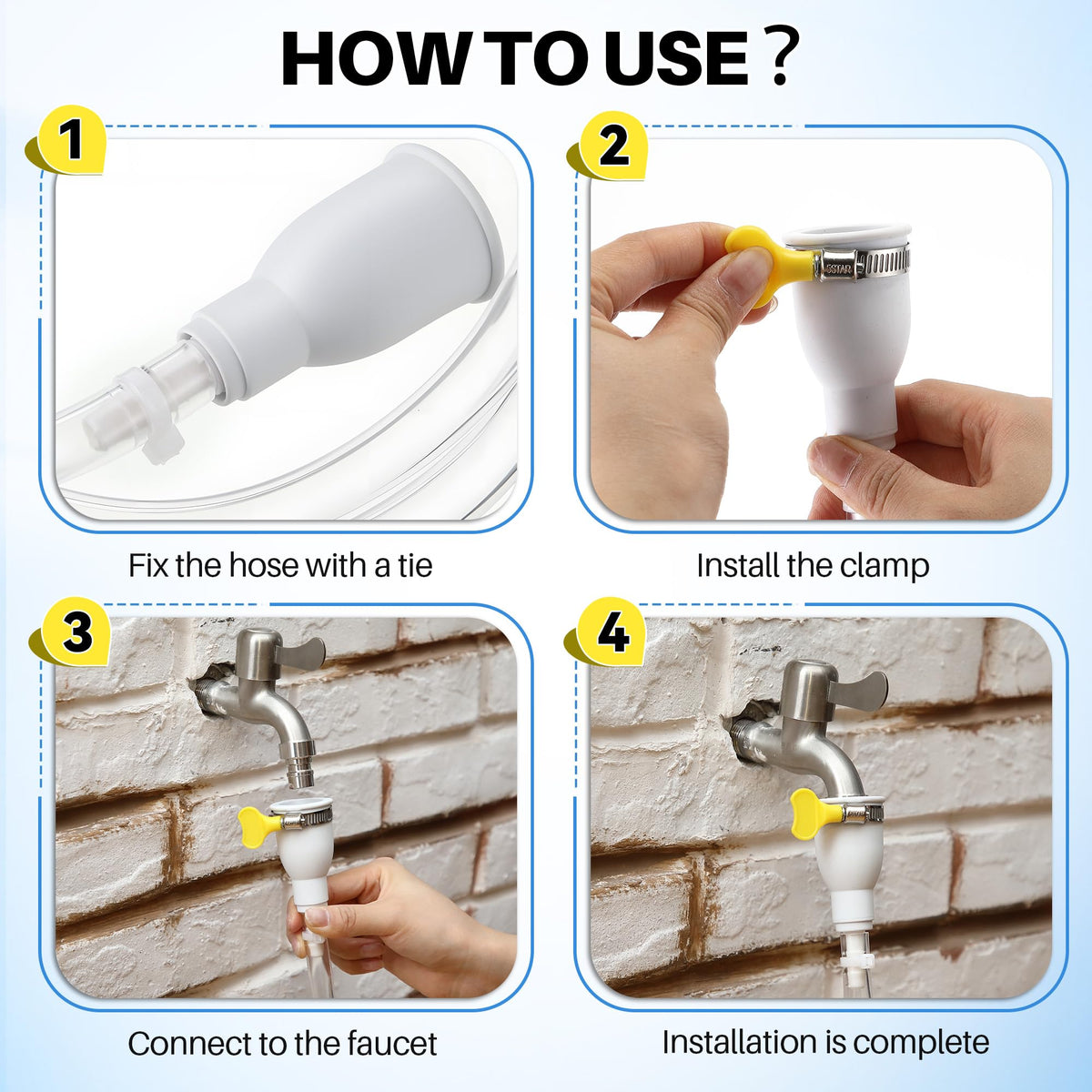 Frienda non-potable water transfer kit ideal for buckets and containers.