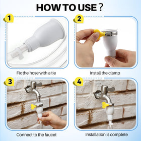 Frienda non-potable water transfer kit ideal for buckets and containers.