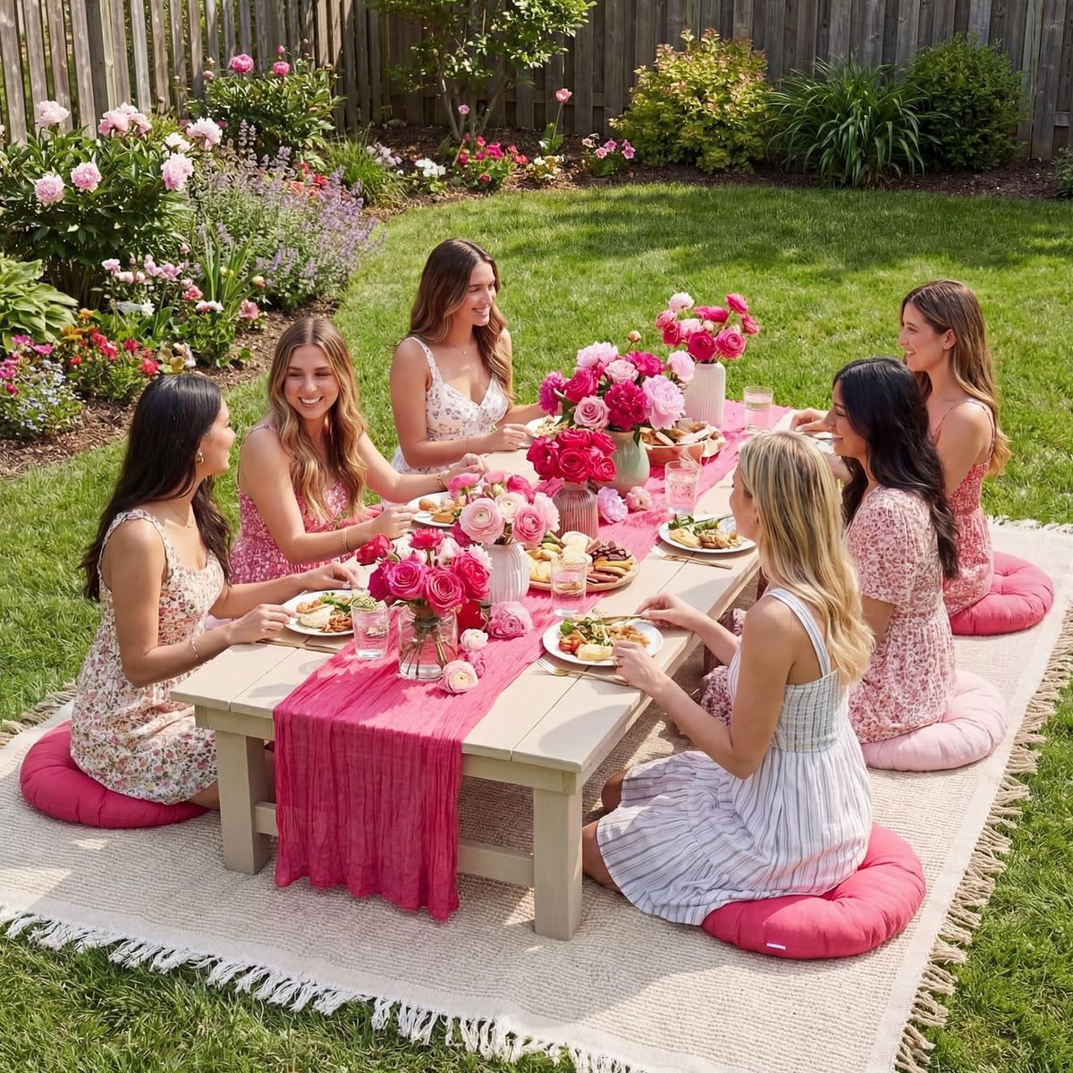 Frienda machine-washable blanket for quick cleaning after outdoor use.