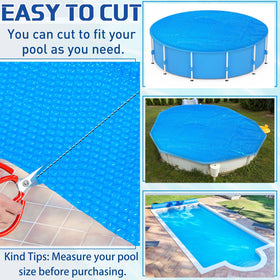 Frienda protective cover shields pool from debris when not in use.