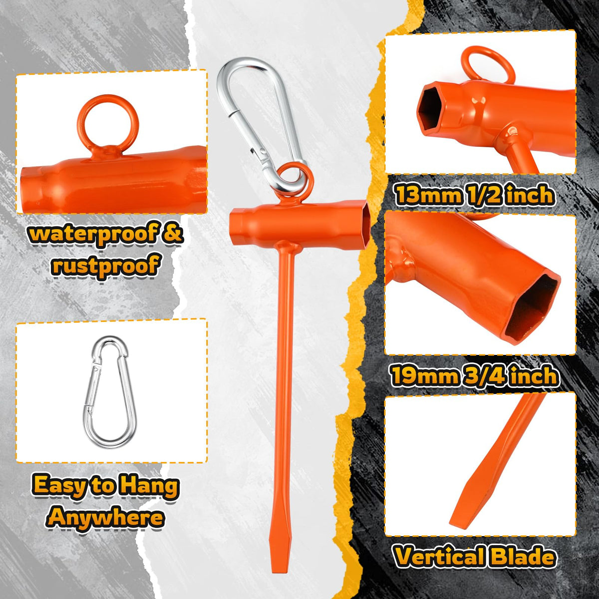 Frienda hooks for belts and tool storage keep gear accessible.