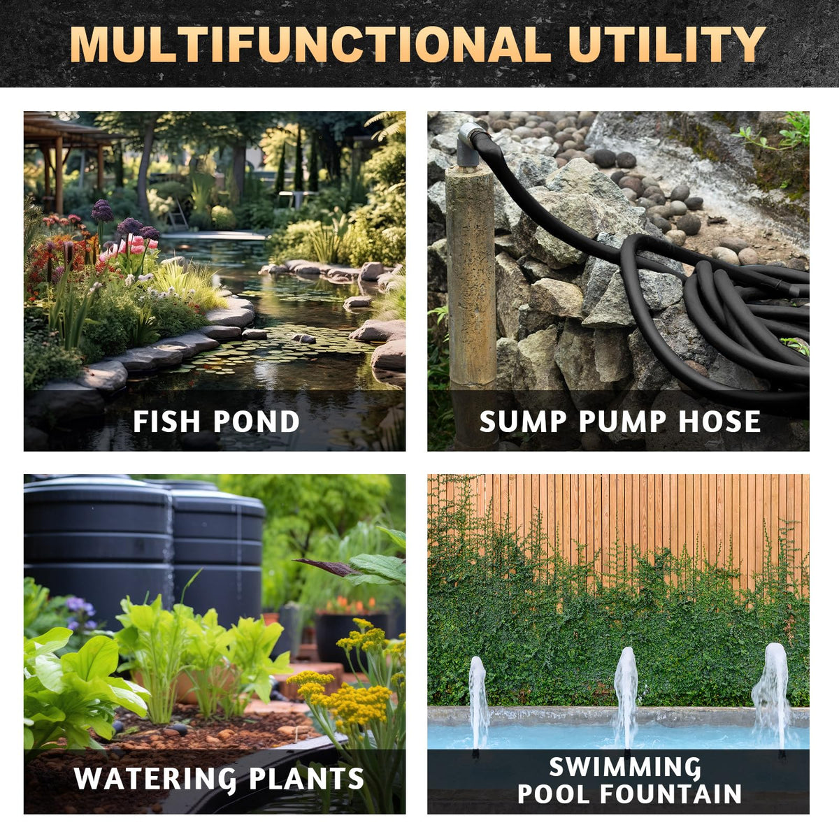 Frienda water delivery hose demonstrates kink resistance for outdoor use.