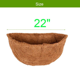 Frillybutts coconut liner half-round 22-inch ideal for window boxes and baskets.
