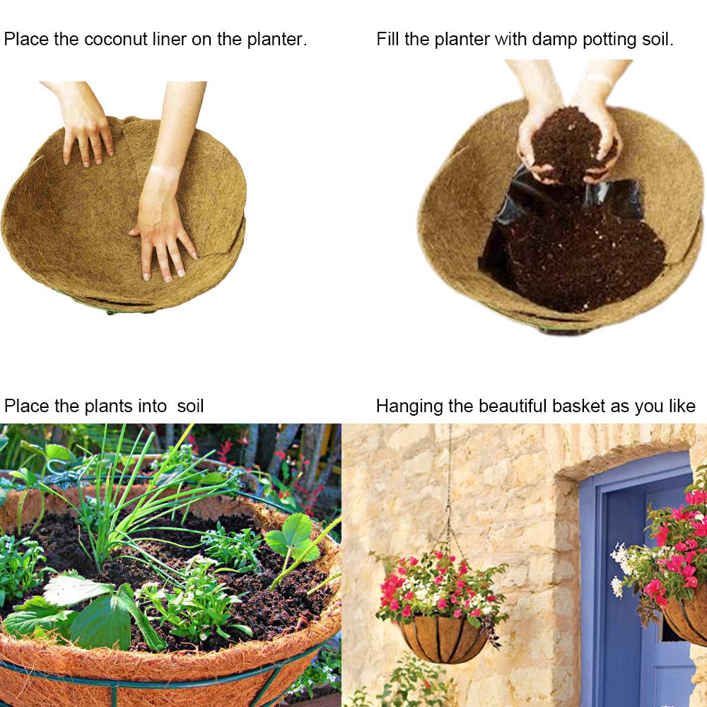 Frillybutts liner rehydrates soil between waterings for healthier roots.