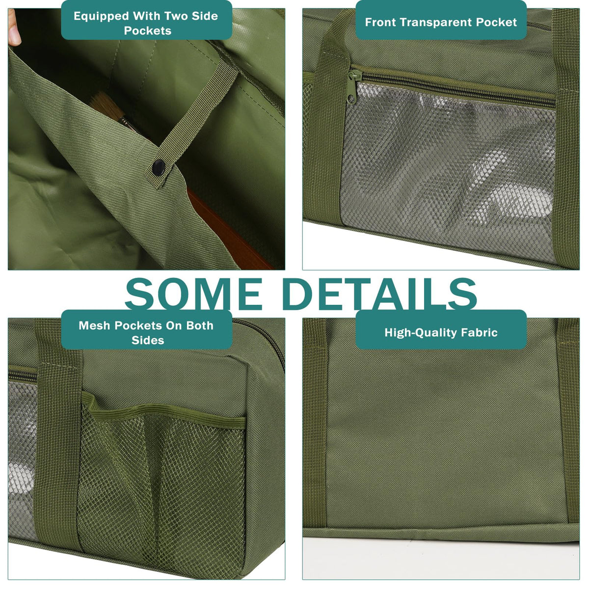 Frjjthchy grill tool storage bag made of durable 600D fabric for rugged outdoor use
