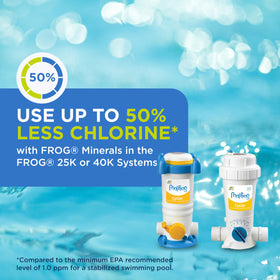 FROG 12-pack lineup showing bulk replacement convenience for ongoing pool care.