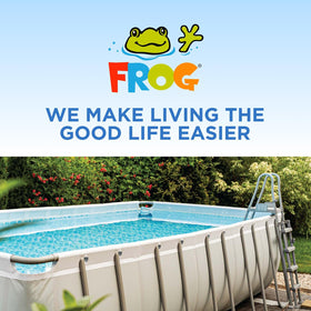FROG brand water care expertise with trusted pool sanitation.