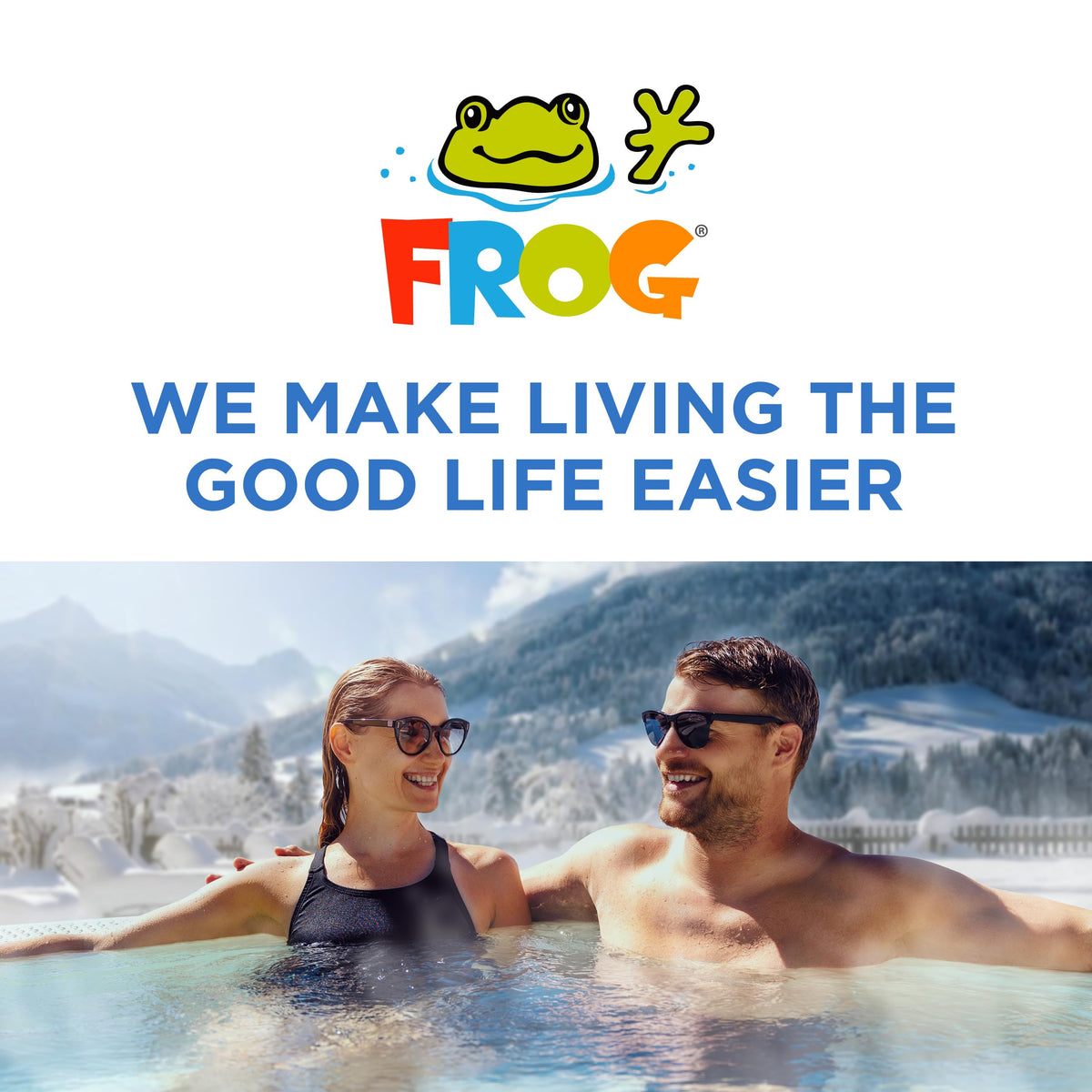 FROG prefilled packet design allows quick setup without measuring.
