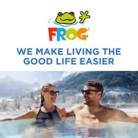 FROG prefilled packet design allows quick setup without measuring.