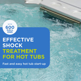FROG Jump Start delivers a chlorine shock for hot tub sanitation.
