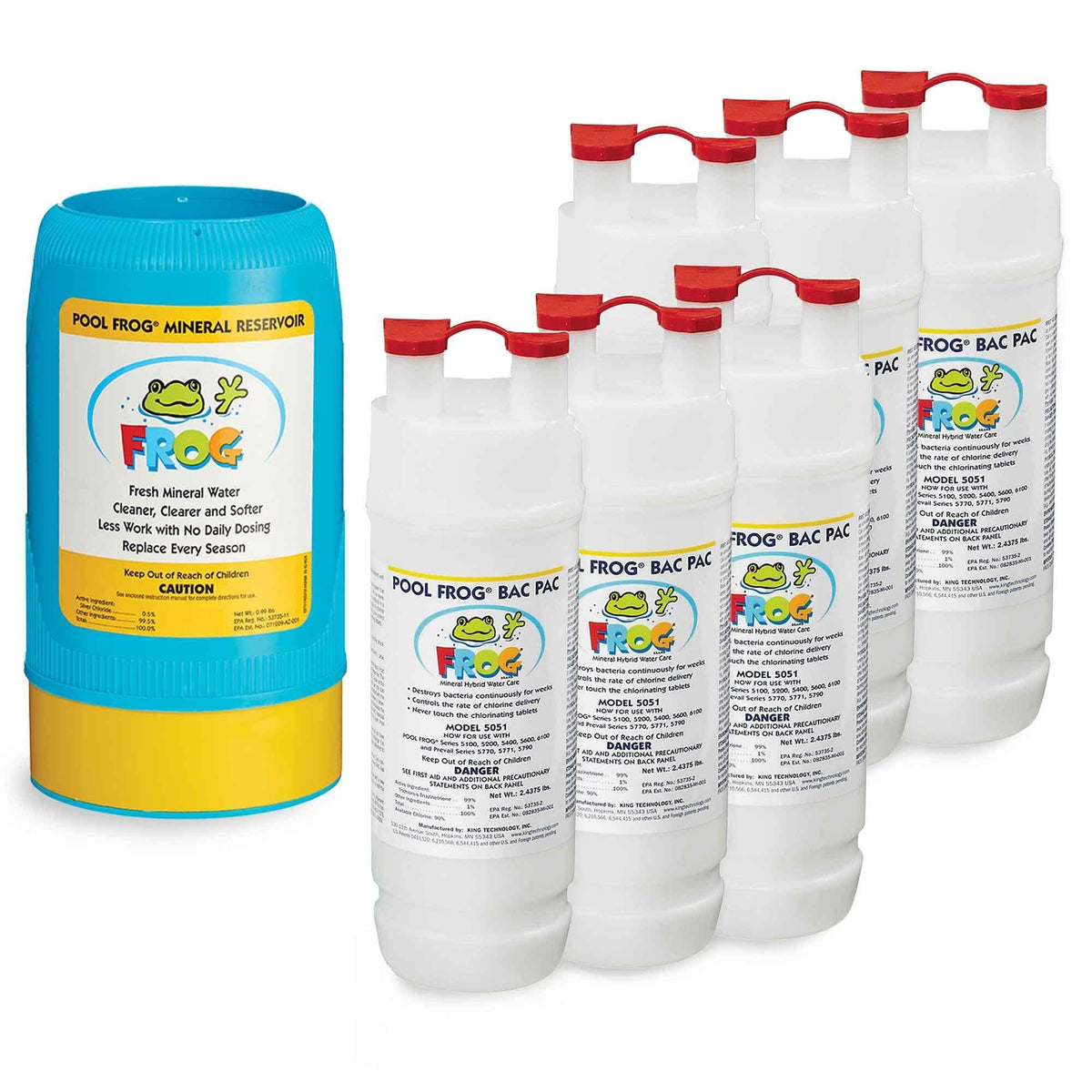 FROG mineral reservoir 6100 in cycler promotes steady sanitization for sparkling pool water