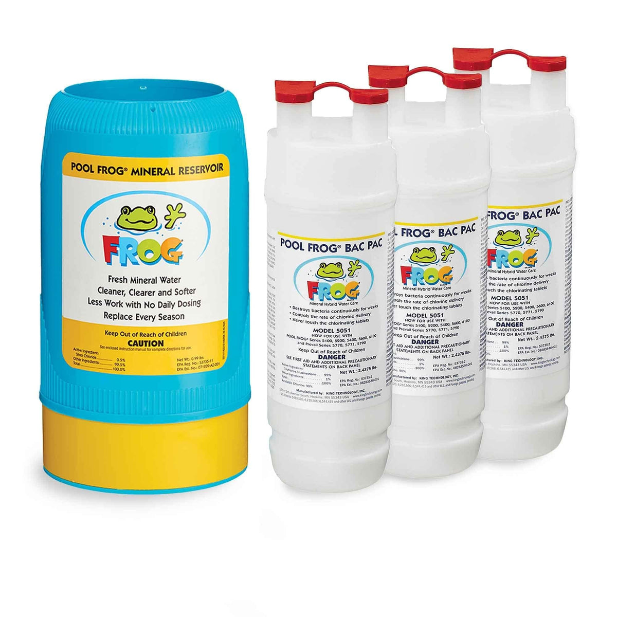FROG mineral reservoir for model 6100 demonstrates mineral sanitation for balanced pool water.