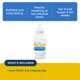 FROG Pac 540C prefilled chlorine cartridge in use for consistent dosing