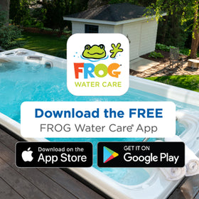 FROG Pipe & Jet Cleanser drain refill preparation demonstrates mess-free seasonal maintenance.