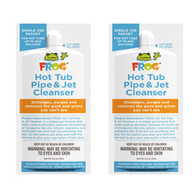 FROG Pipe & Jet Cleanser two-pack packaging for hot tubs up to 600 gallons