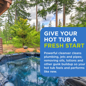 Before and after water clarity with FROG Pipe & Jet Cleanser