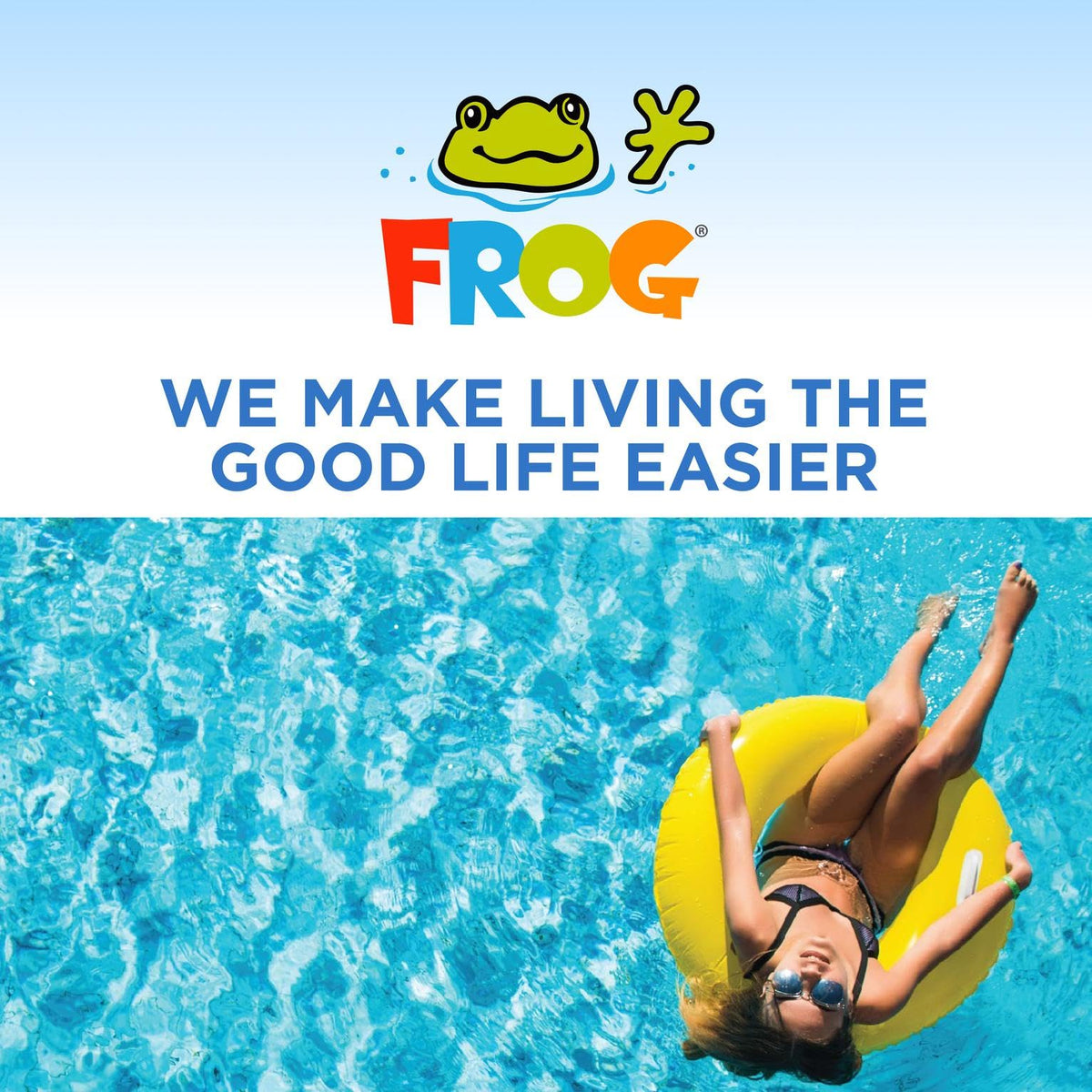 FROG pool care setup with XL PRO system supports easy maintenance
