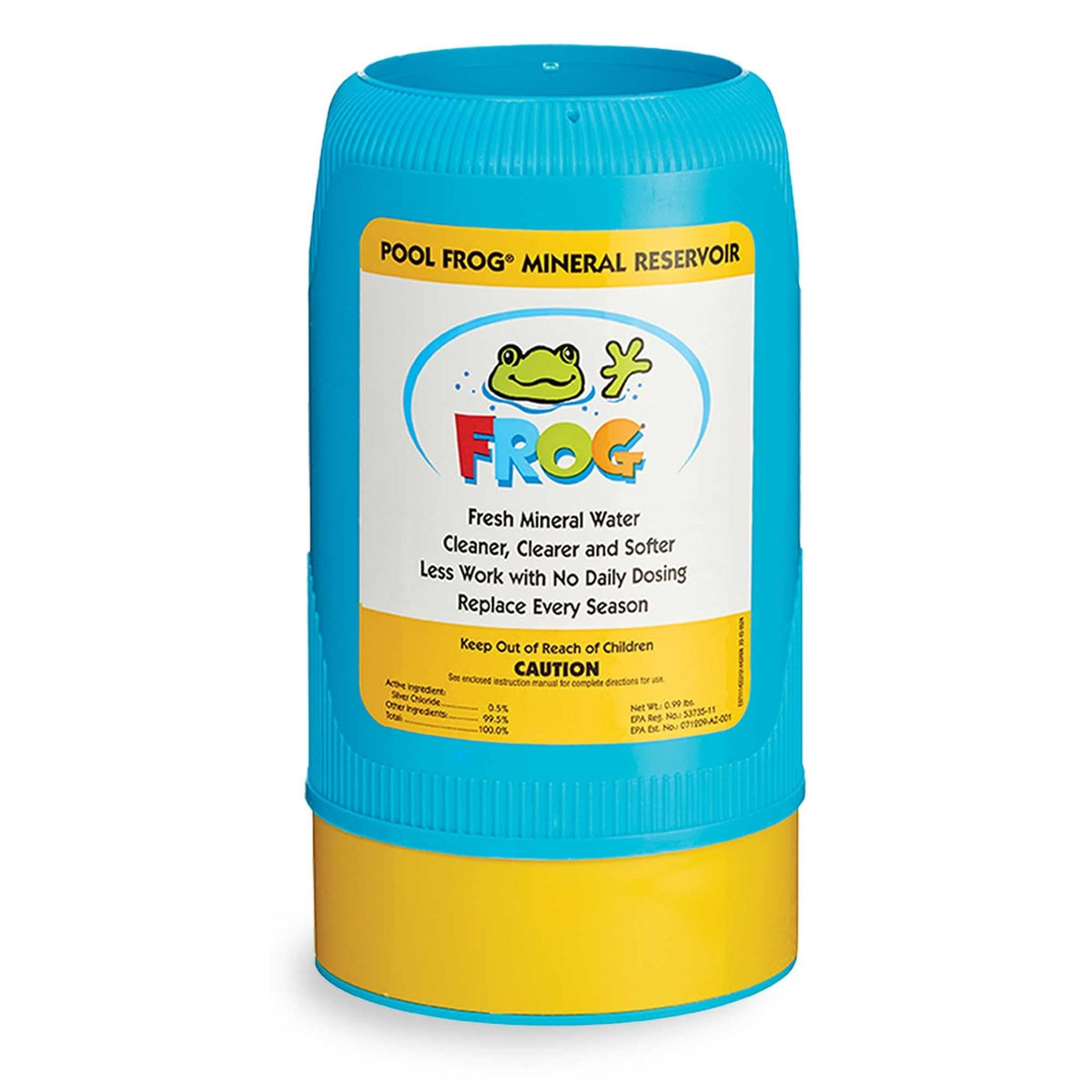 FROG prefilled mineral cartridge simplifies maintenance with ready-to-use sanitizing minerals