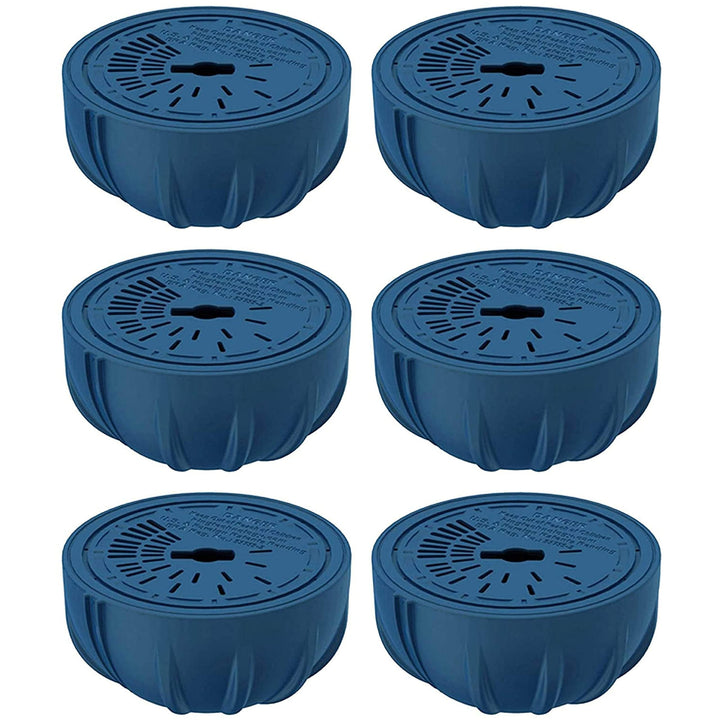 FROG replacement chlorine cartridges six-pack for easy pool upkeep.