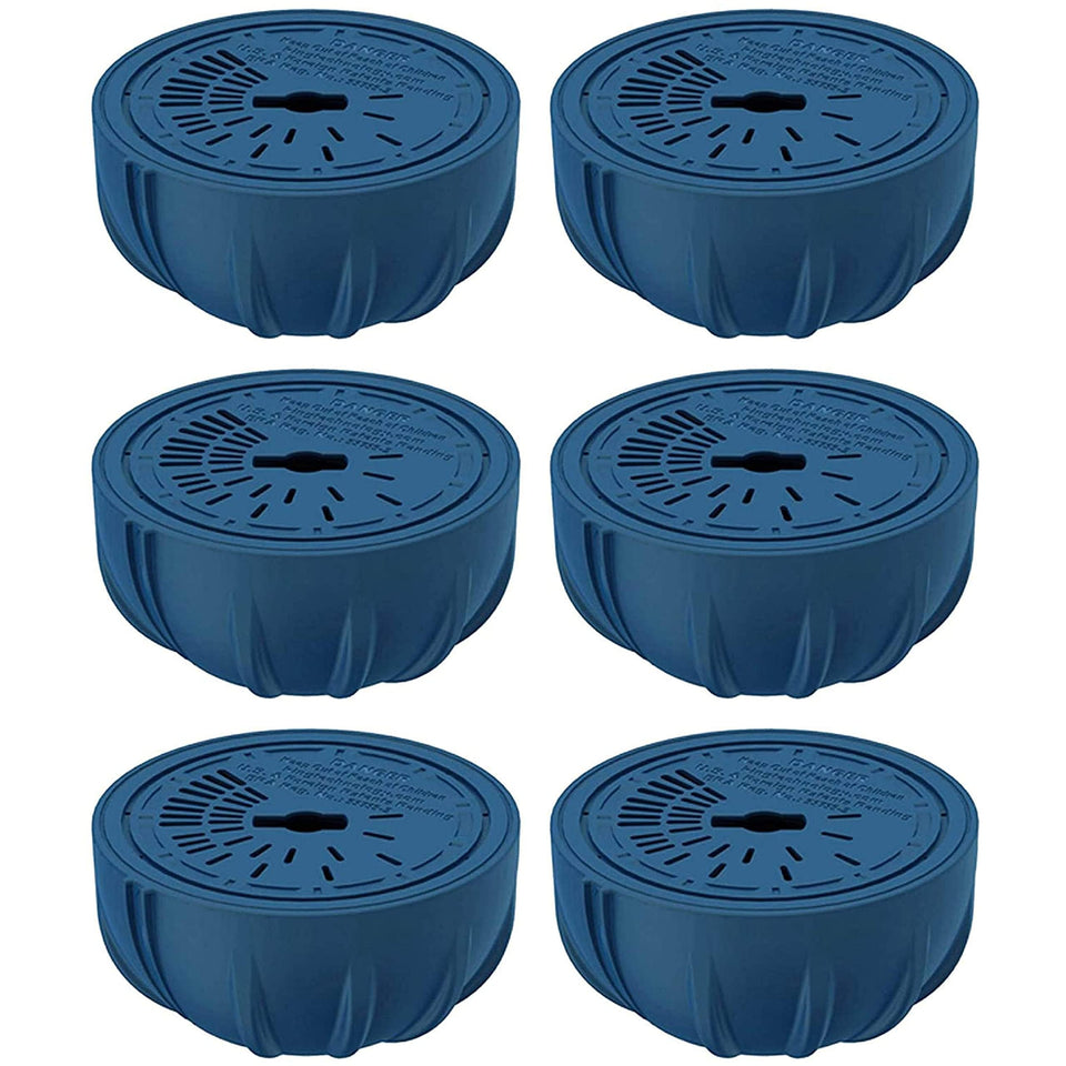 FROG replacement chlorine cartridges six-pack for easy pool upkeep.