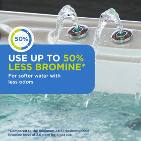 Close-up of the FROG Serene bromine cartridge label for easy identification.