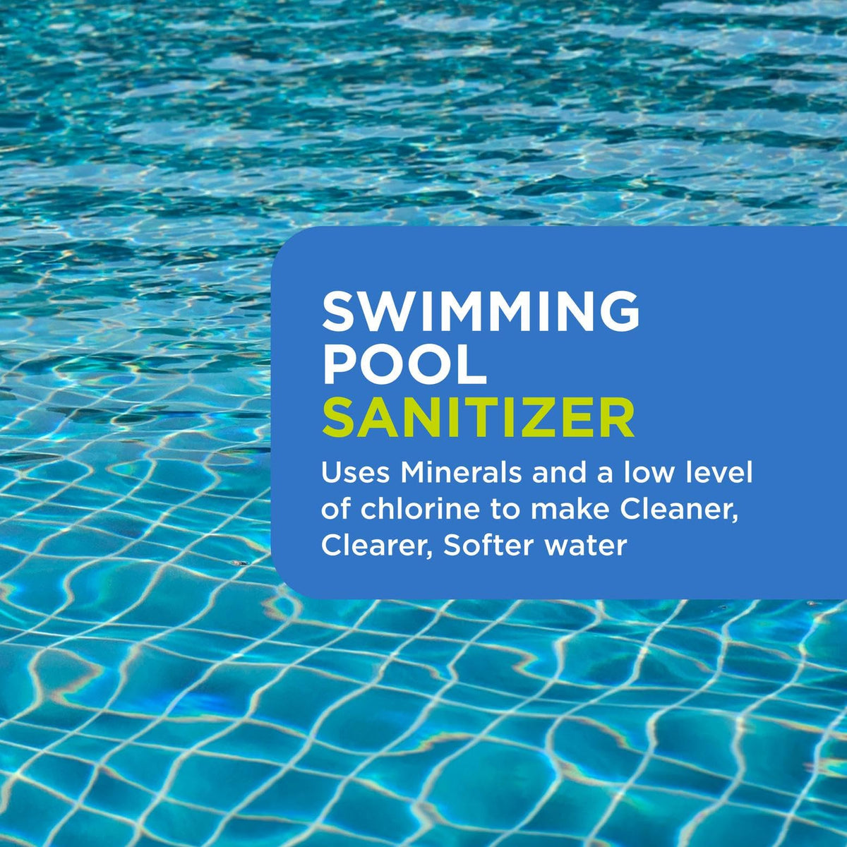 FROG softened water feel during pool use, gentler on skin.