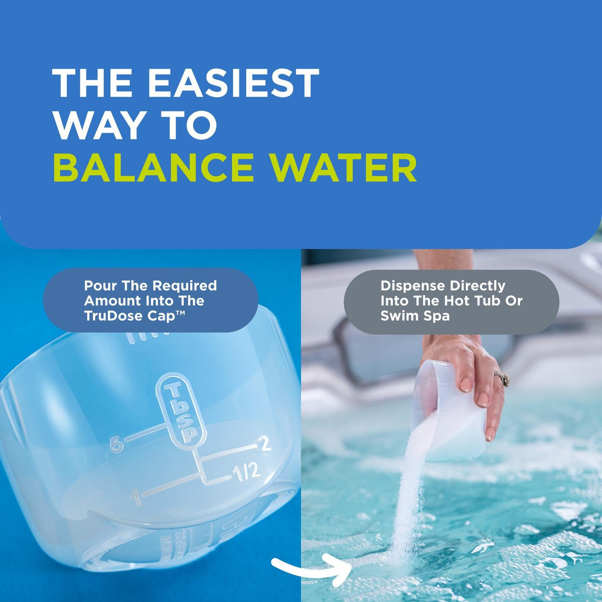 FROG Soothe mineral technology note shows cleaner, clearer water through trusted care.