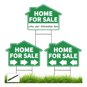 Frohllia 3-Pack home for sale sign on exterior front lawn boosts curb visibility.