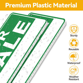 Frohllia all-weather yard sign resists rain and UV for lasting visibility