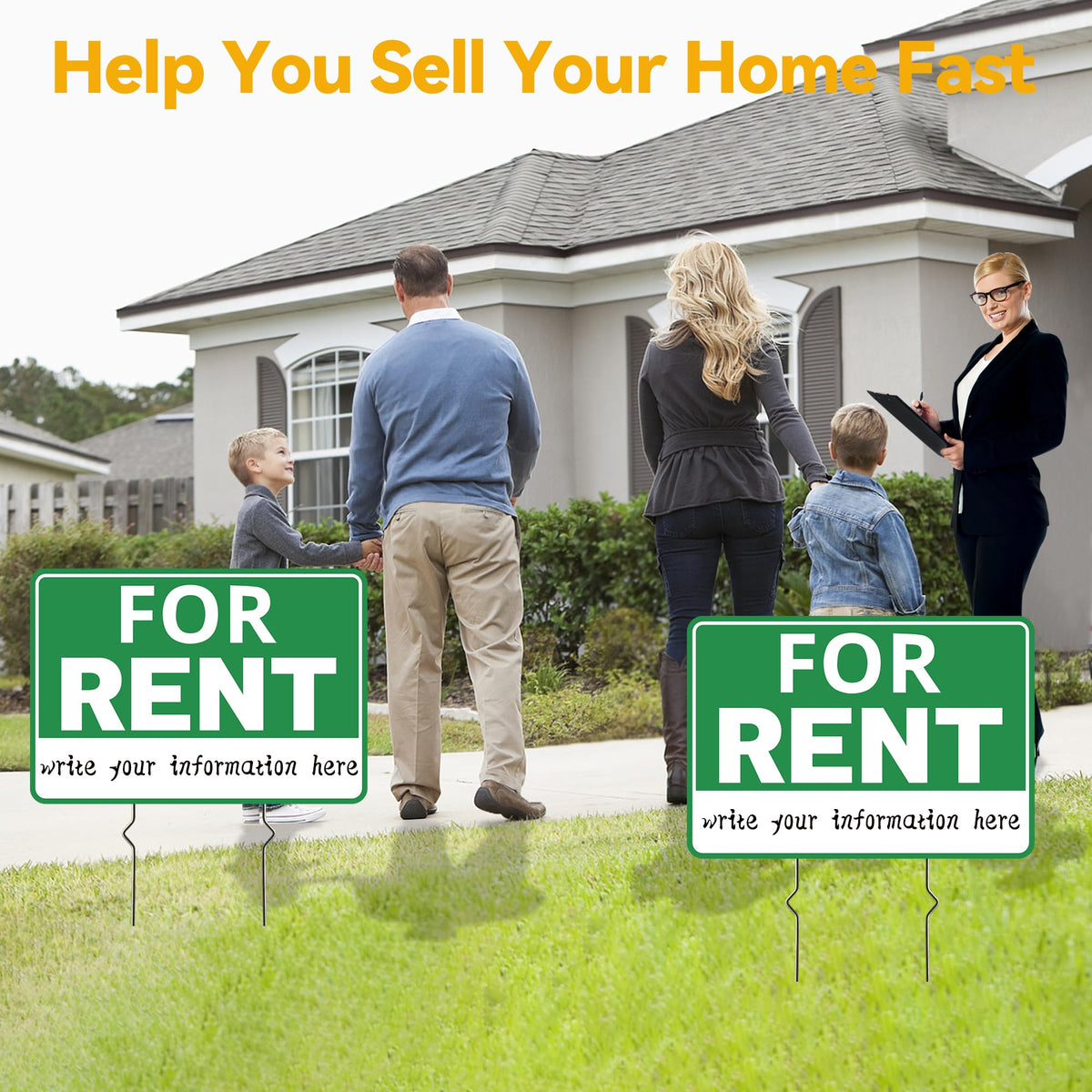 Frohllia reusable rental sign for multiple properties