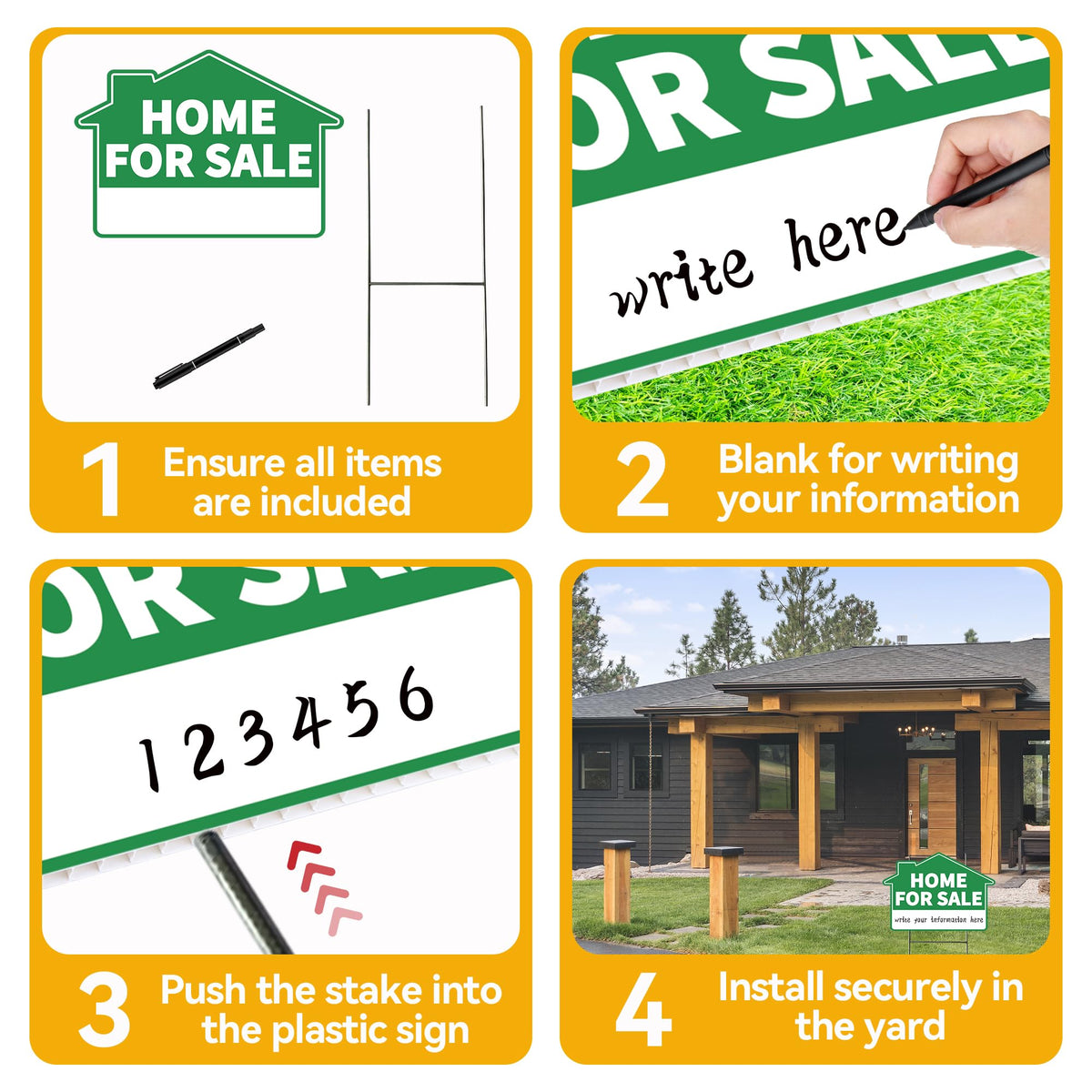 Frohllia rust-resistant metal stake enables quick, secure installation.