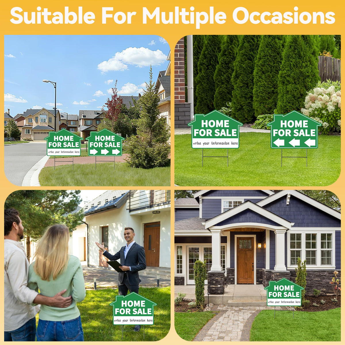 Frohllia sign stakes enable easy installation and stable placement.